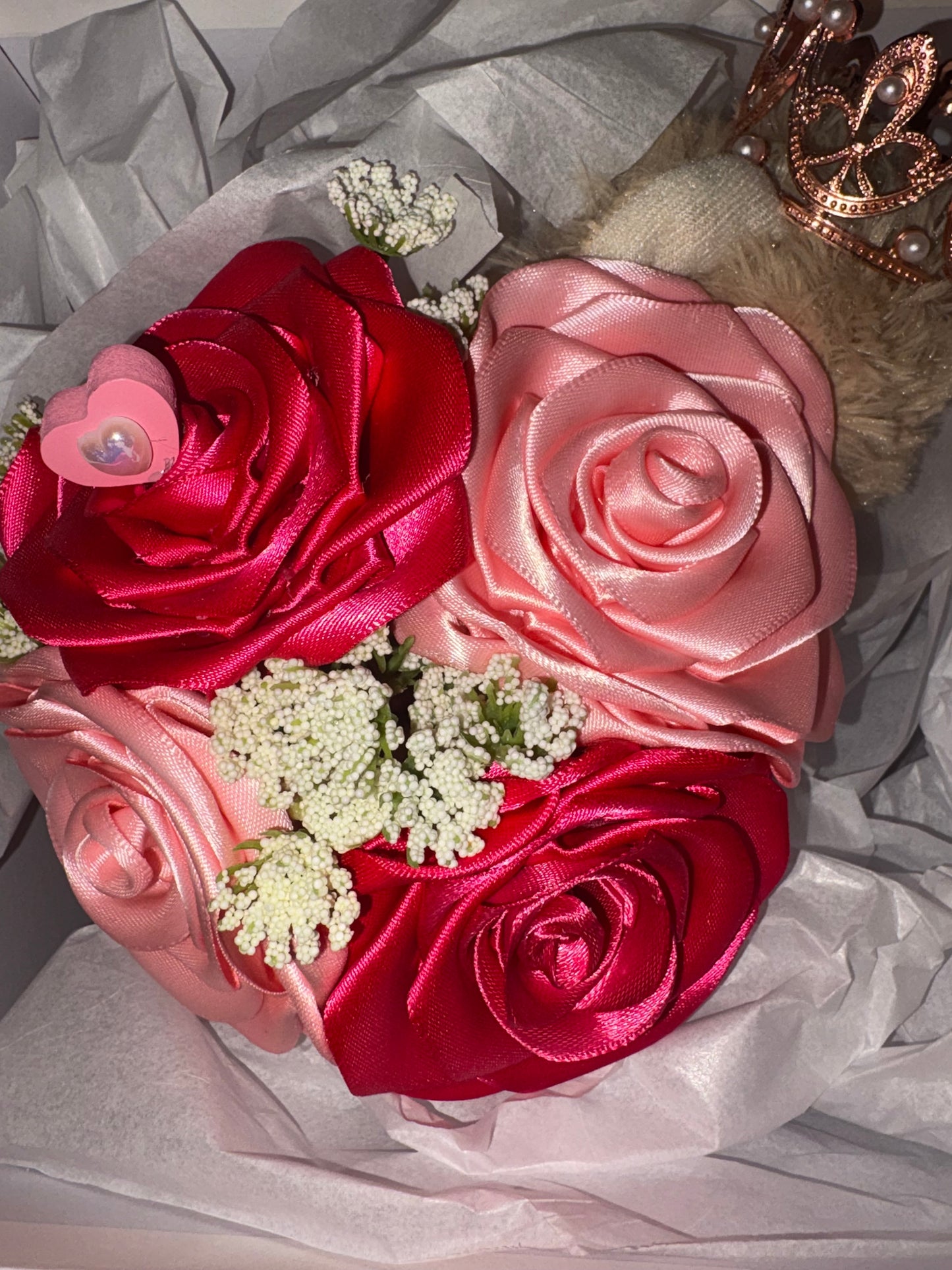 Royal Teddy Mini Rose Arrangement