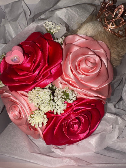 Royal Teddy Mini Rose Arrangement