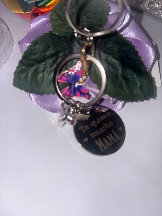 Lavender Rose key-chain for Mom