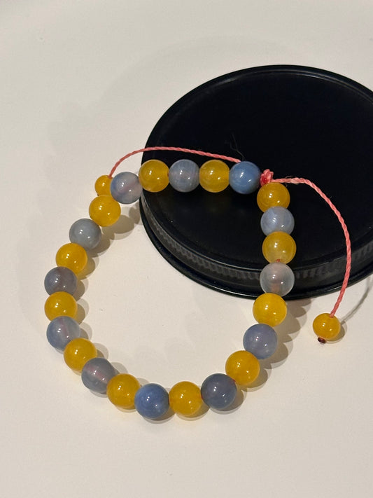 Dolomite Jasper and Agate Adjustable Bracelet