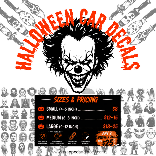 Halloween Car Decals